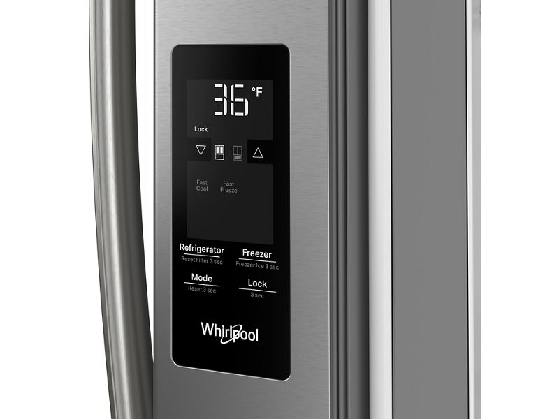 36" Whirlpool 31 Cu. Ft. French Door Refrigerator with Interior Water Dispenser - WRFF3336SZ