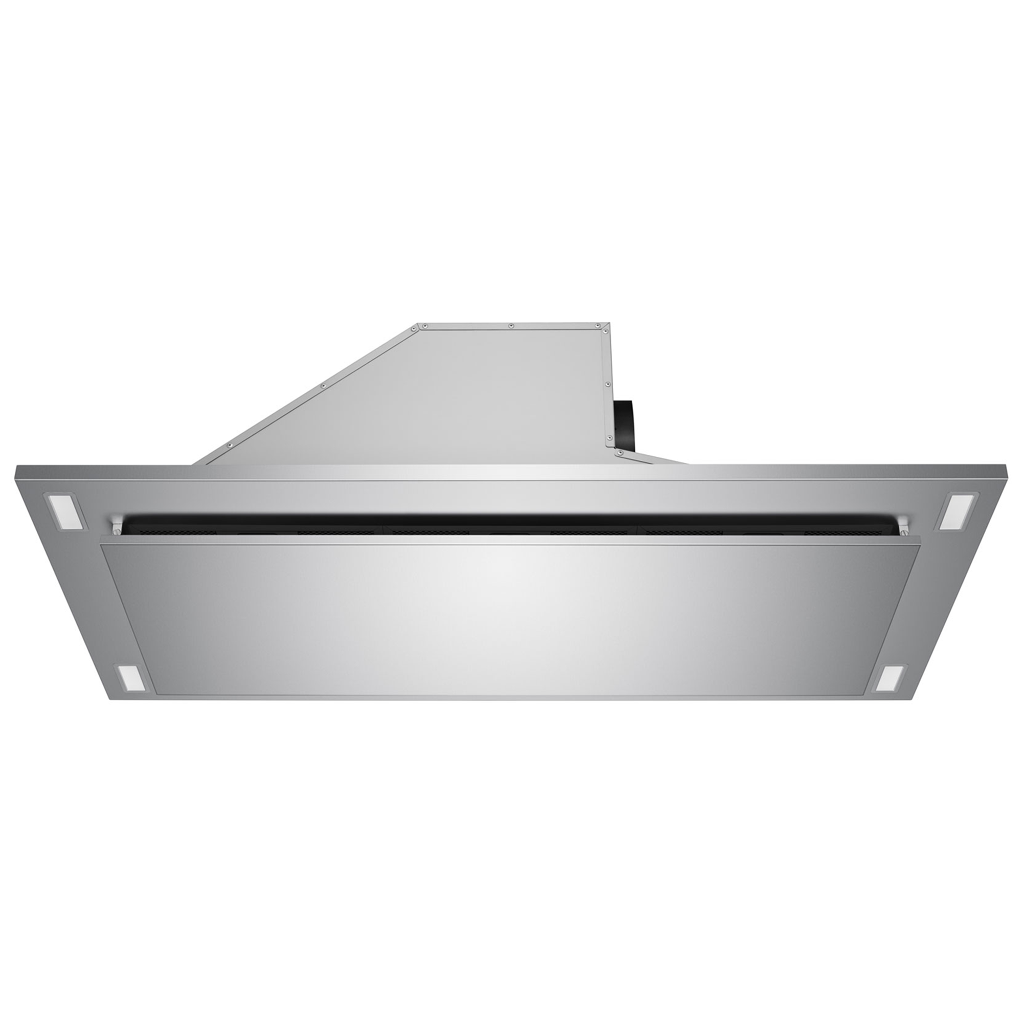 Victory 38-Inch 600 CFM Flush Ceiling Range Hood in Stainless Steel Perimeter Suction Wall Switch Controls - Sunset