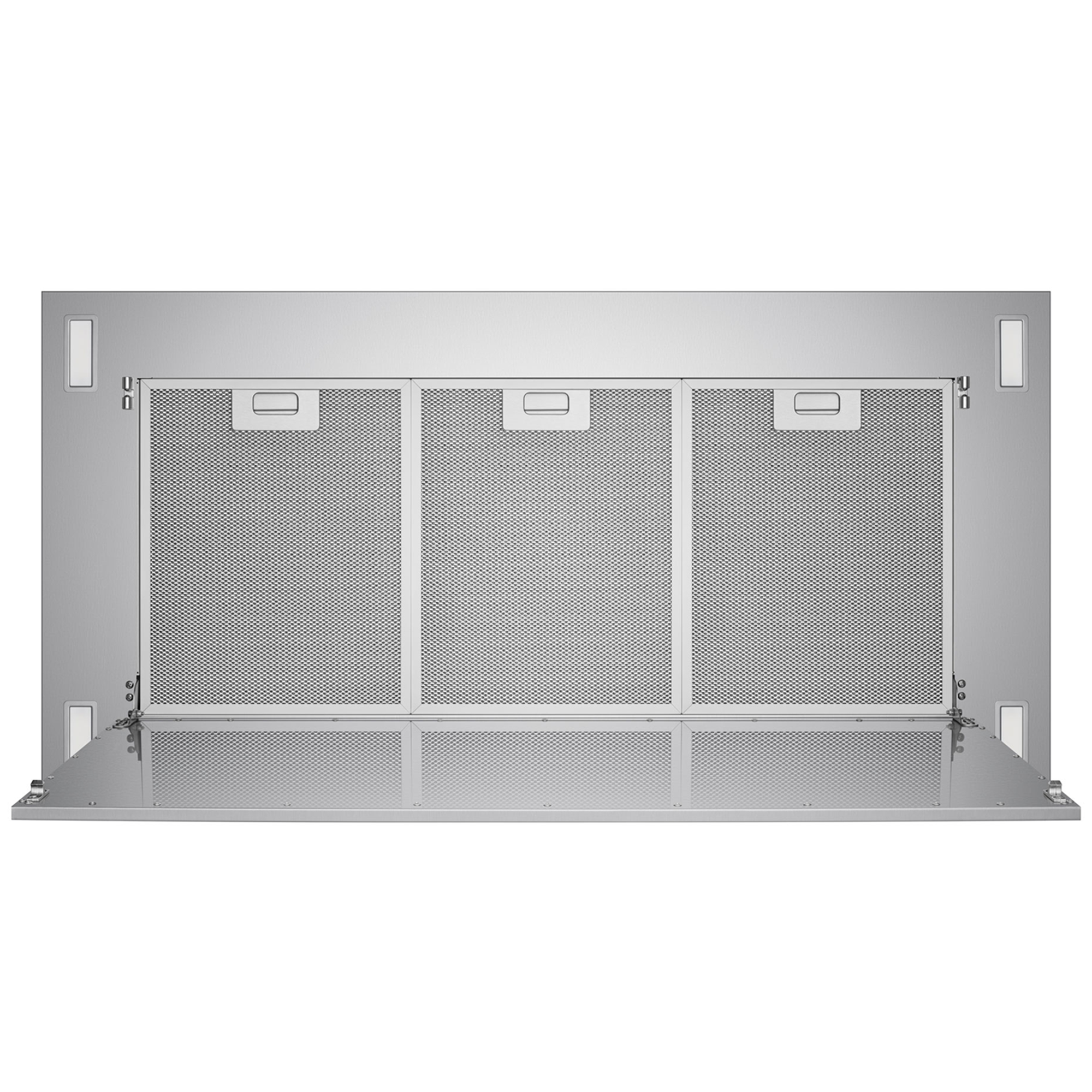 Victory 38-Inch 600 CFM Flush Ceiling Range Hood in Stainless Steel Perimeter Suction Wall Switch Controls - Sunset