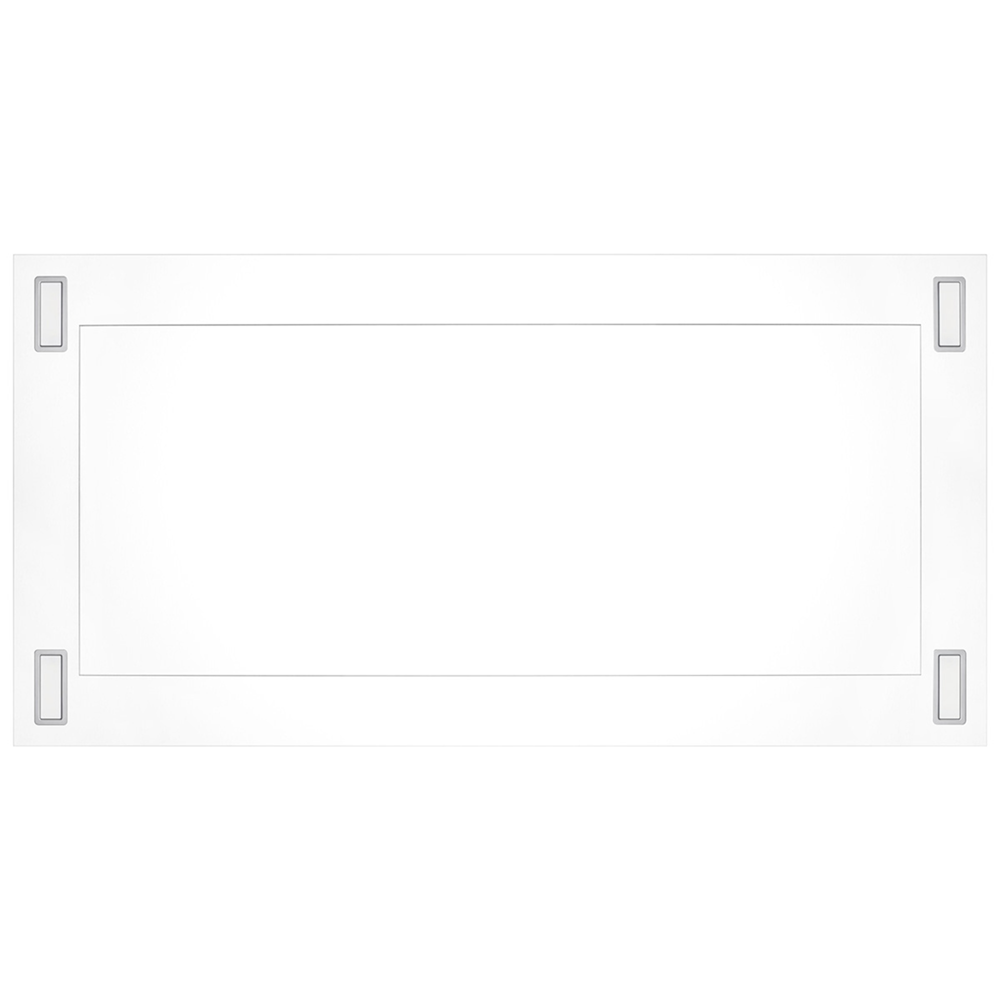 Victory 38-Inch 600 CFM Flush Ceiling Range Hood in Matte White Perimeter Suction Bluetooth Controls - Sunset-WH-B