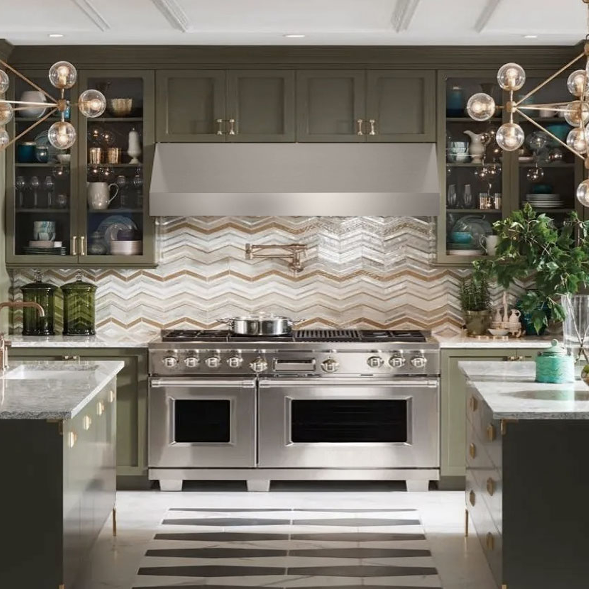 Victory 48-Inch Powerful 1200 CFM Under Cabinet Range Hood in Stainless Steel Baffle Filters 4-Speed Rotary Switch Dimmable LED's - Hurricane-48