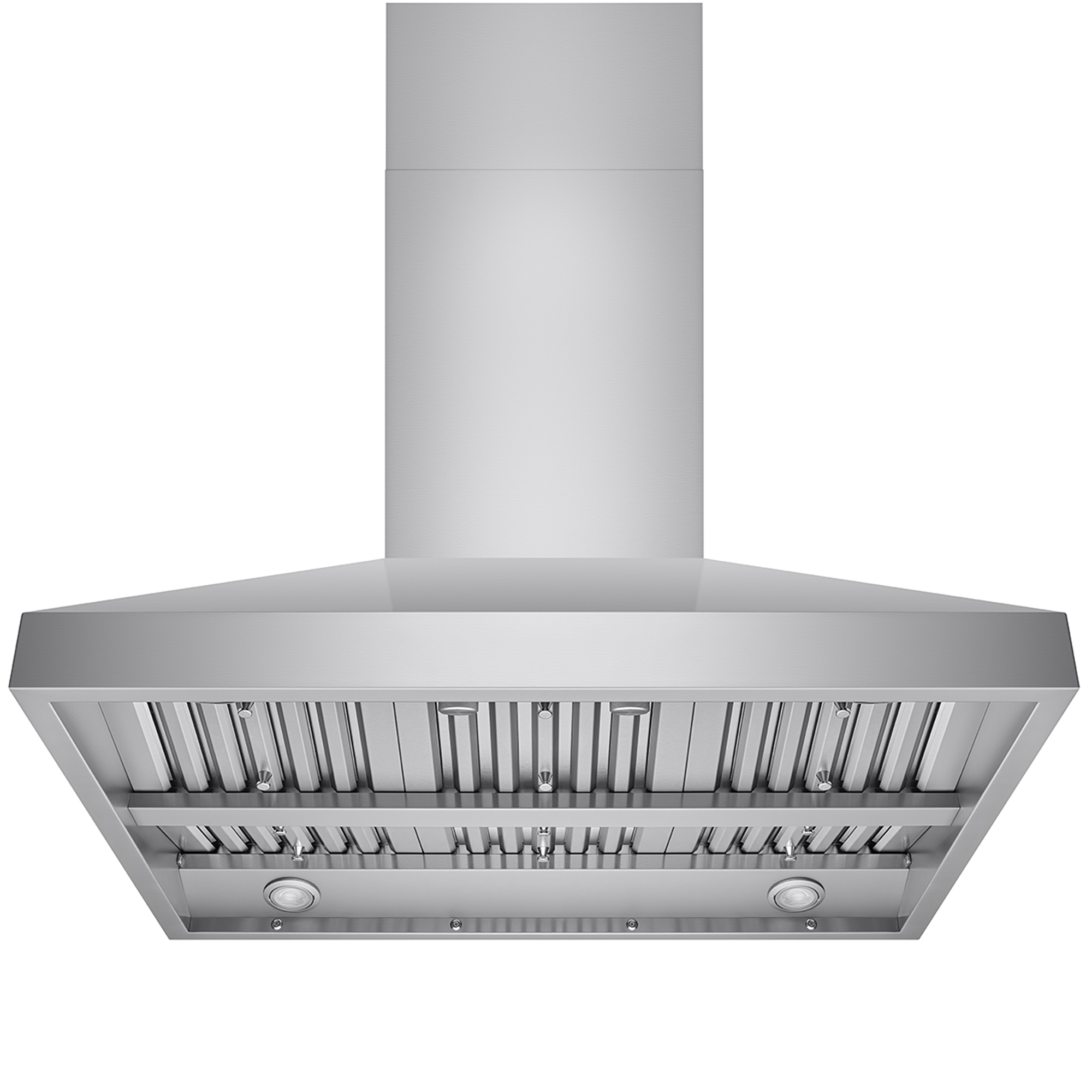 Victory 36-Inch 750 CFM Island Range Hood in Stainless Steel with Baffle Filters 4-Speed Rotary Switch Dimmable LED's - Twister-Island-36