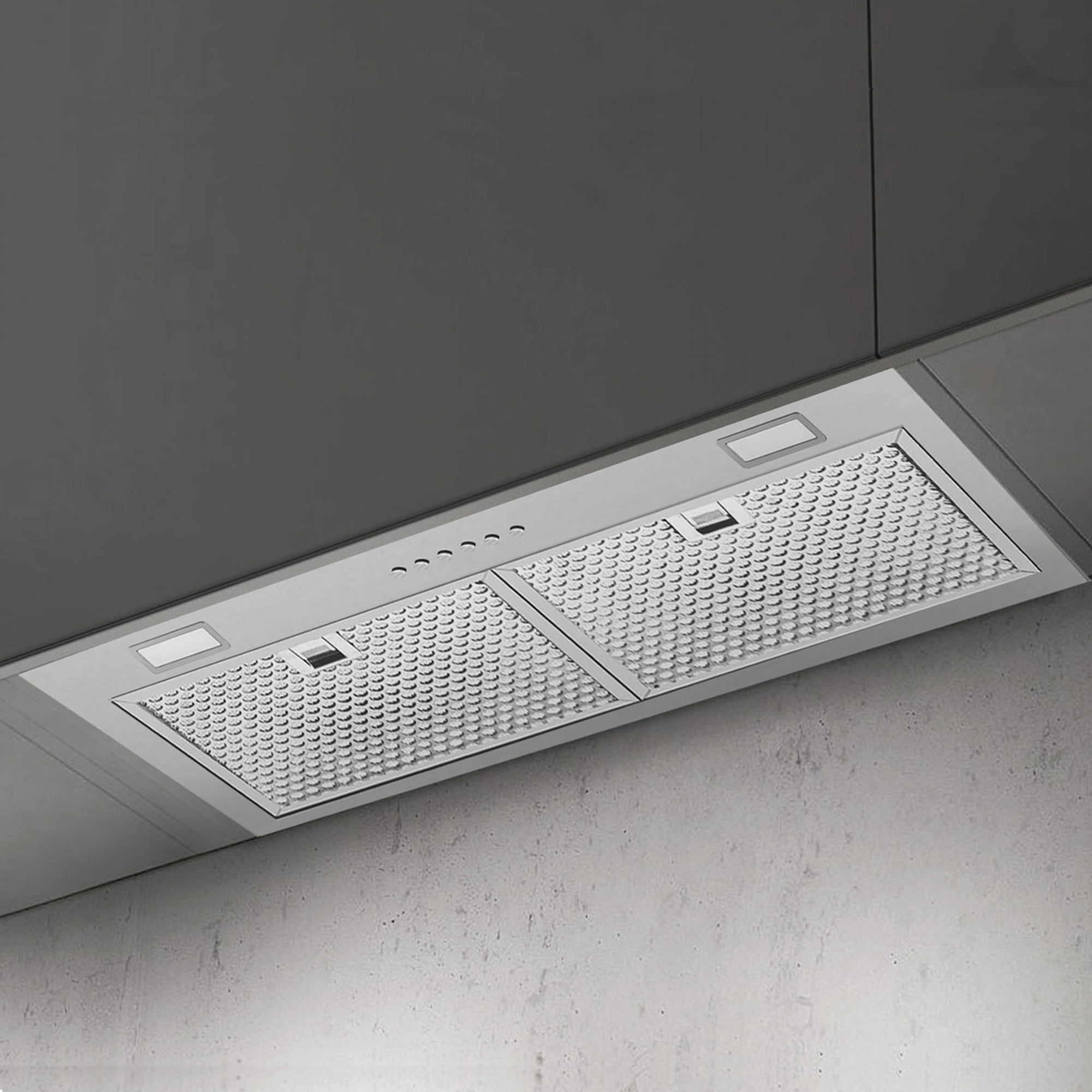 Victory 36-Inch 600 CFM Insert Range Hood with 4-Speed Push Button in Stainless Steel Bright LED Lights Auto-Shutoff Timer - Q1-36