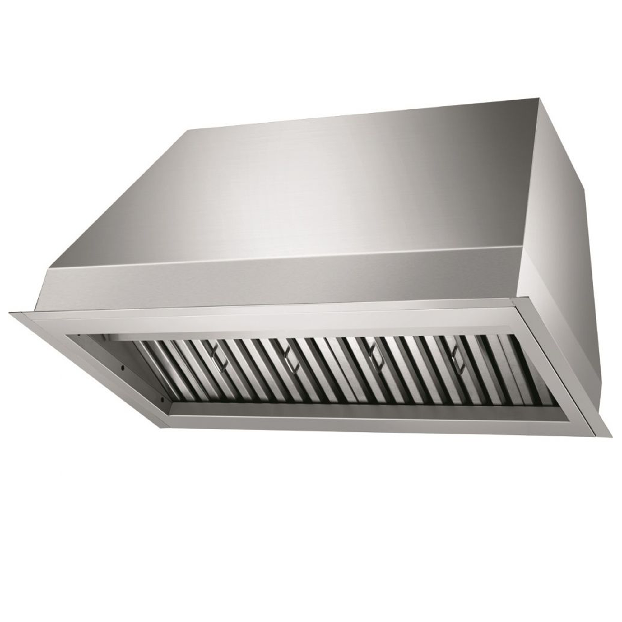 Victory 48-Inch 1200 CFM Insert Range Hood in Stainless Steel with Baffle Filters 4-Speed Rotary Switch Dimmable LED's - Typhoon-46