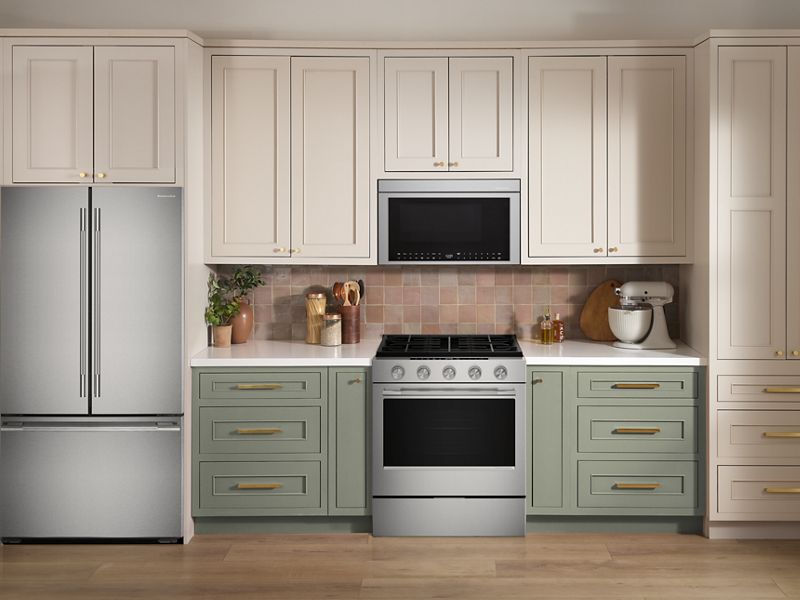 30" KitchenAid 5.0 Cu. Ft. Smart Slide-in Gas Range - KSGS330SPS