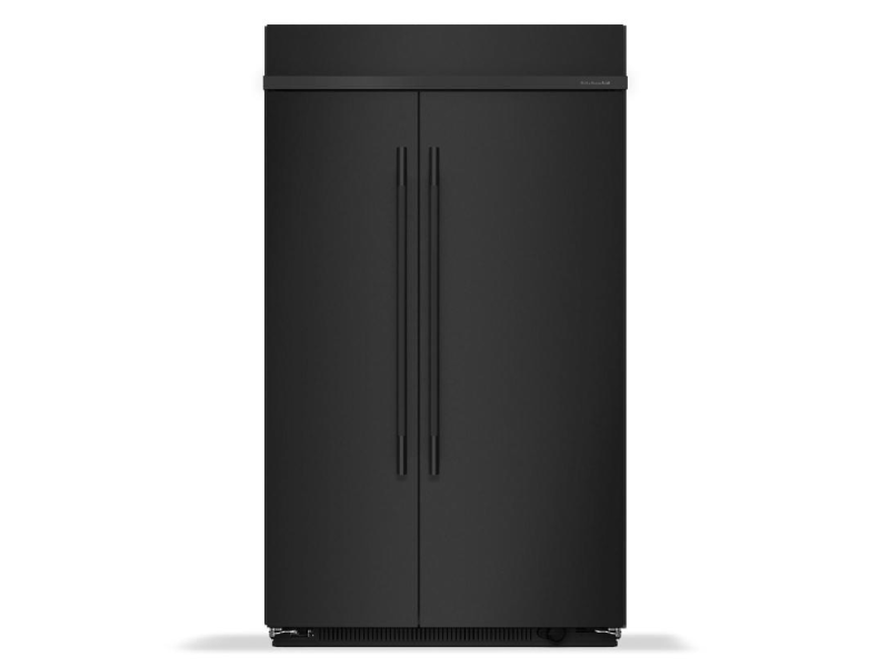 48" Kitchenaid 30 Cu. Ft. Built-In Side-by-Side Refrigerator with Platinum Interior - KBSN748SBE