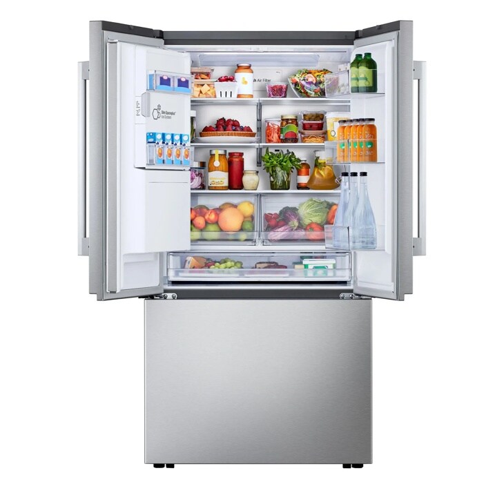 36" LG 24 Cu. Ft. Counter-Depth 3-Door French Door Refrigerator - LF24Z6330S