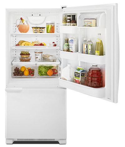 30" Amana 18.5 Cu. Ft. Bottom-Freezer Refrigerator with ENERGY STAR Qualification - ABB1921BRW