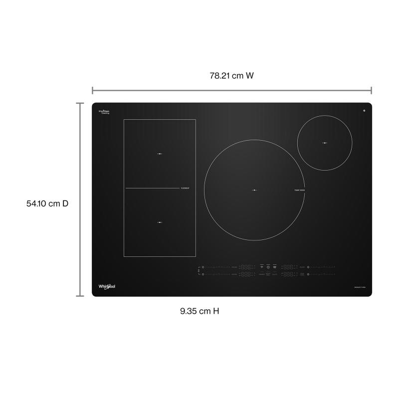 30" Whirlpool Intelligent Induction Cooktop - WCIT7530SB