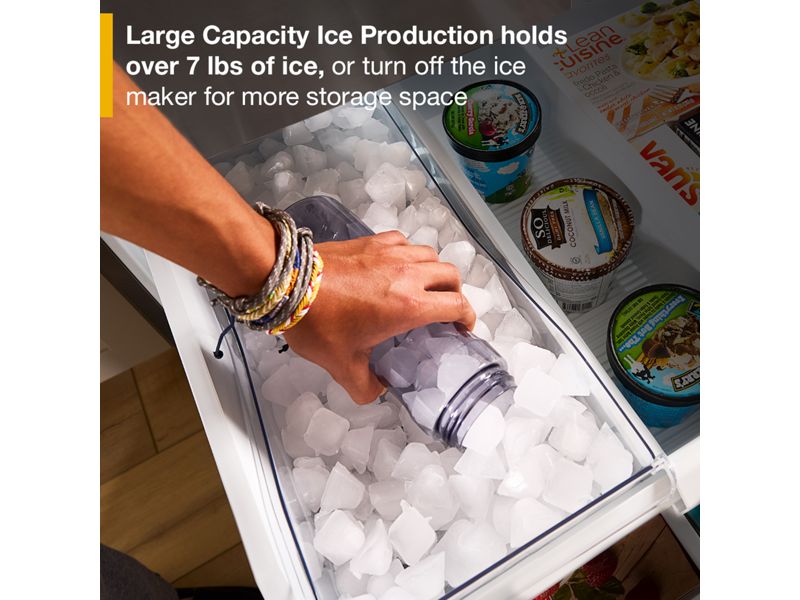 36" Whirlpool 31 Cu. Ft. French Door Refrigerator with Interior Water Dispenser - WRFF3336SW