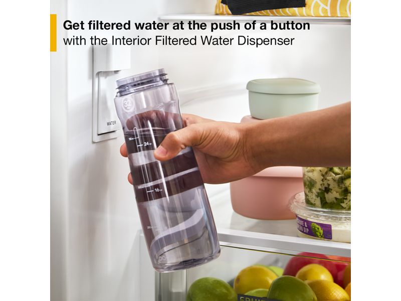 36" Whirlpool 31 Cu. Ft. French Door Refrigerator with Interior Water Dispenser - WRFF3336SW