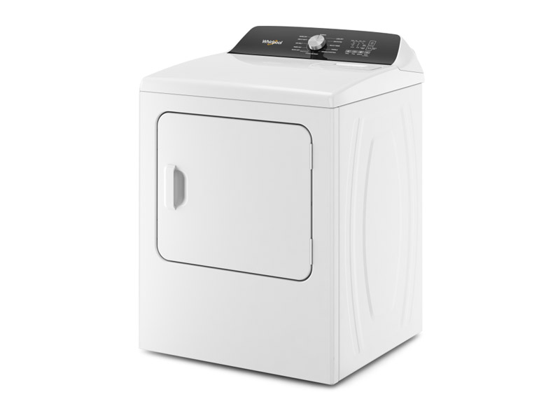 29" Whirlpool 7.0 Cu. Ft. Top Load Electric Moisture Sensing Dryer With Steam - YWED5050LW