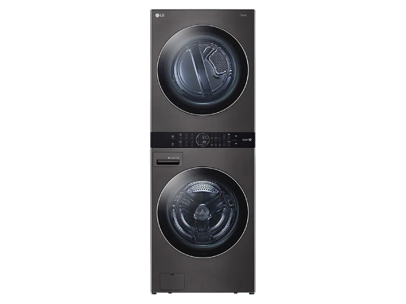 27" LG Single Unit Front Load WashTower with Center Control 5.2 Cu. Ft. Washer and 7.4 Cu. Ft. Gas Dryer - WKGX201HBA