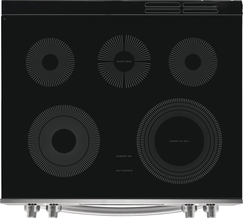 30" Frigidaire Gallery Electric Range with Stone-Baked Pizza - GCFE307CBF