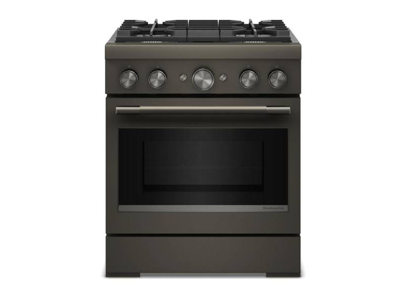 30" KitchenAid 4 Burner Commercial-Style Dual Fuel Range - KFDS930SBE