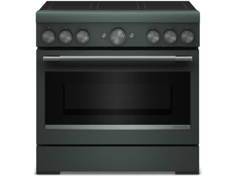 36" KitchenAid 6-Element Induction Freestanding Commercial-Style Range - KFIS936SJP