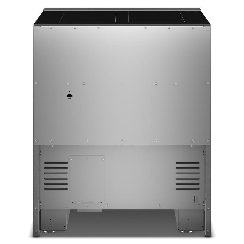 30" KitchenAid 4-Element Induction Freestanding Commercial-Style Range with Air Fry - KFIS930SBE