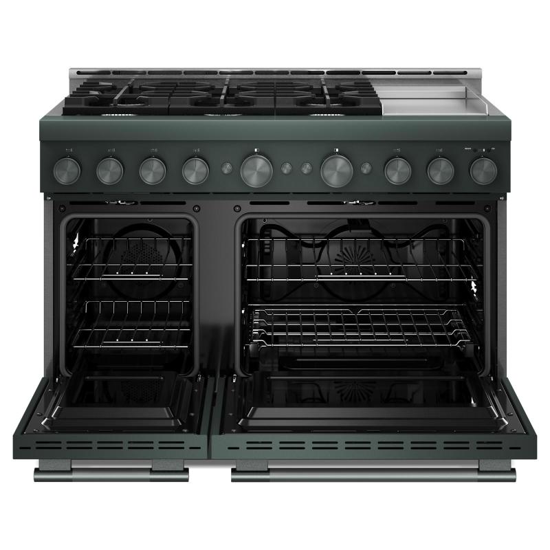 48" KitchenAid 6 Burner Commercial-Style Gas Range with Griddle - KFGD948SJP