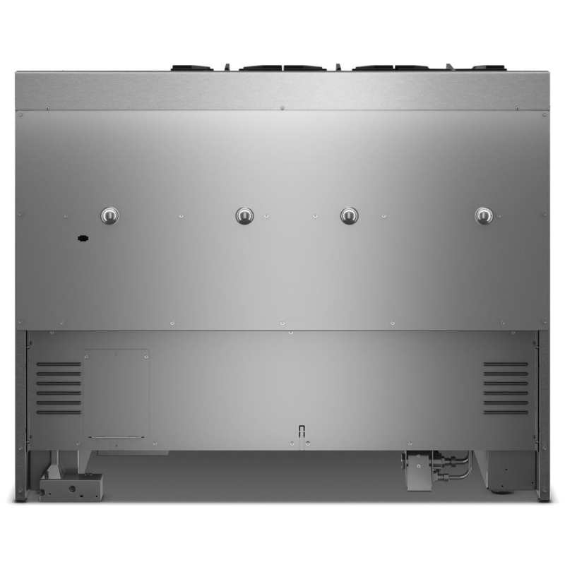 48" KitchenAid 6 Burner Commercial-Style Gas Range with Griddle - KFGD948SBE