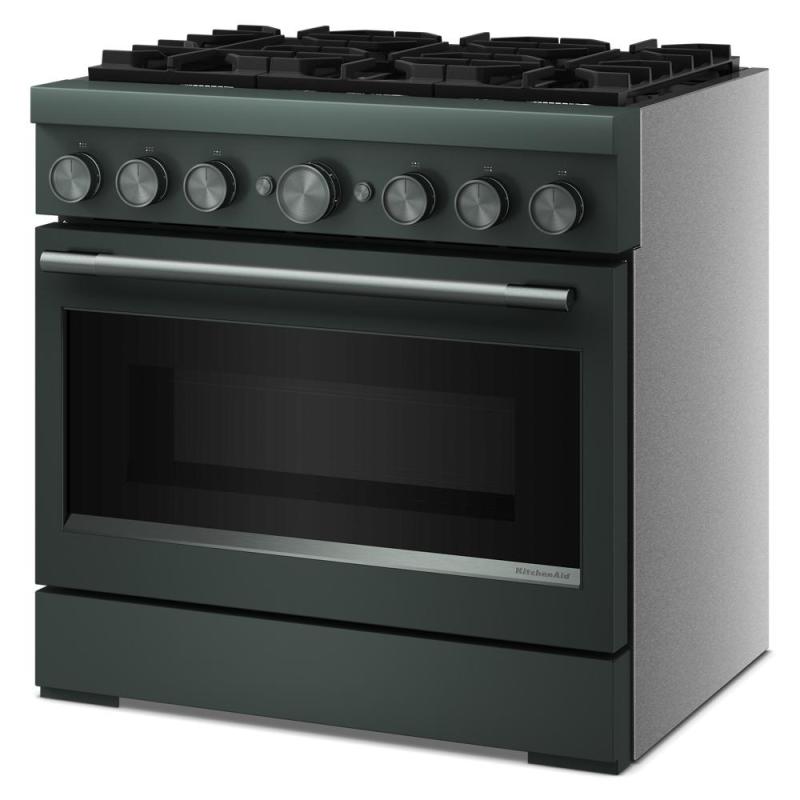 KitchenAid 6 Burner Commercial-Style Dual Fuel Range - KFDS936SJP