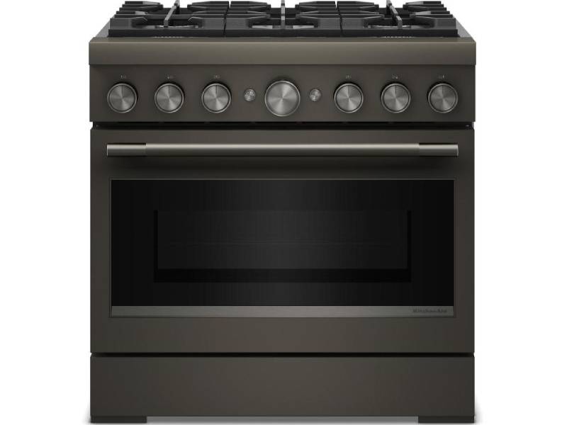 36" KitchenAid 6 Burner Commercial-Style Dual Fuel Range - KFDS936SBE