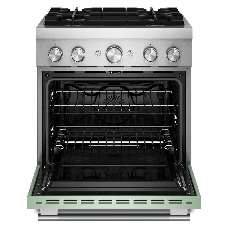 30" Kitchenaid 4 Burner Commercial-Style Dual Fuel Range - KFDS930SDC