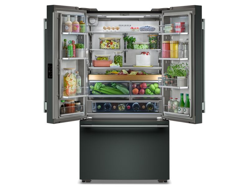 36" Kitchenaid 24 Cu. Ft. Counter-Depth French Door Refrigerator with Interior Dispense - KRFC236SJP