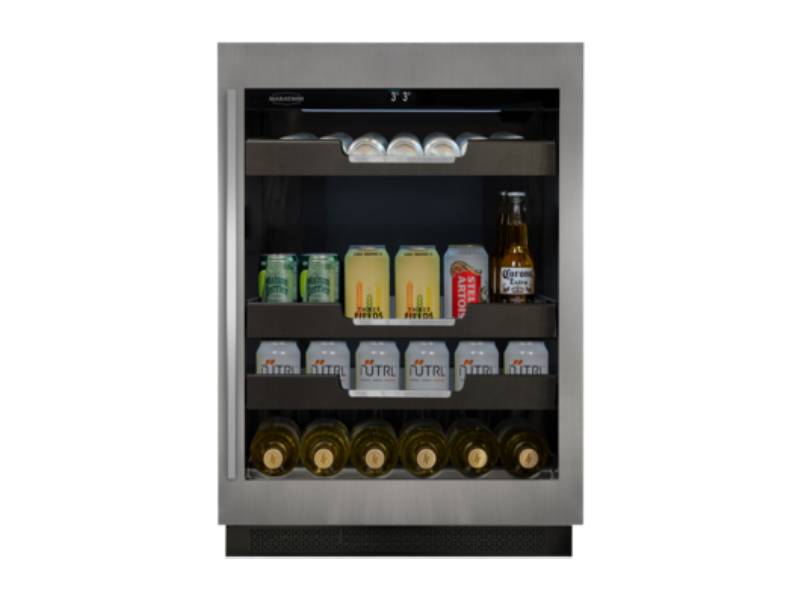 24" Marathon Built-in Single Zone Beverage Cooler in Stainless Steel - M4-100SS