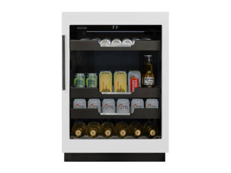 24" Marathon Built-in Single Zone Beverage Cooler in Panel Ready - M4-100PANR