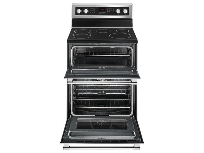 30" Maytag 6.7 Cu. Ft. Double Oven Electric Range With True Convection - YMET8800FZ