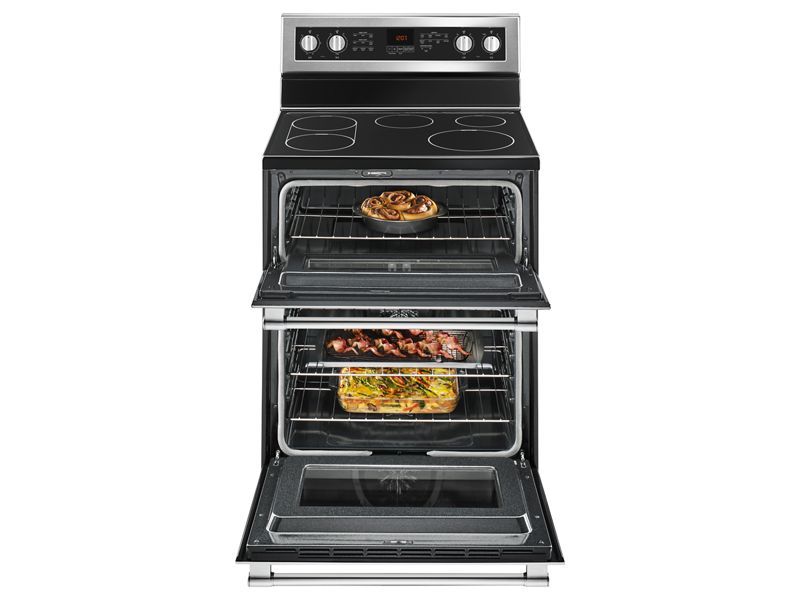 30" Maytag 6.7 Cu. Ft. Double Oven Electric Range With True Convection - YMET8800FZ