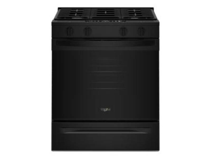 30" Whirlpool Gas Smart Range with No Preheat Mode and Steam Clean - WSGS3330TB