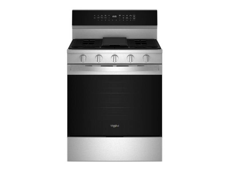 30" Whirlpool 5.3 Cu. Ft. Smart Gas Range with Air Cooking Technology  - WFGS7530RZ