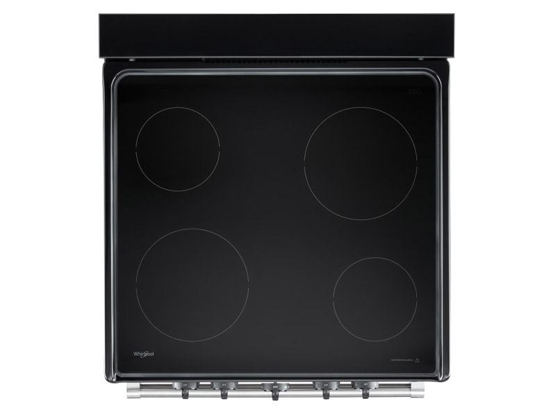 24" Whirlpool Freestanding Electric Range with Upswept SpillGuard  Cooktop - YWFE50M4HS