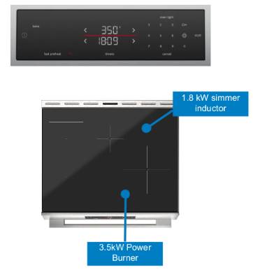 30" Bosch 300 Series Induction Freestanding Range - HIF3050MC