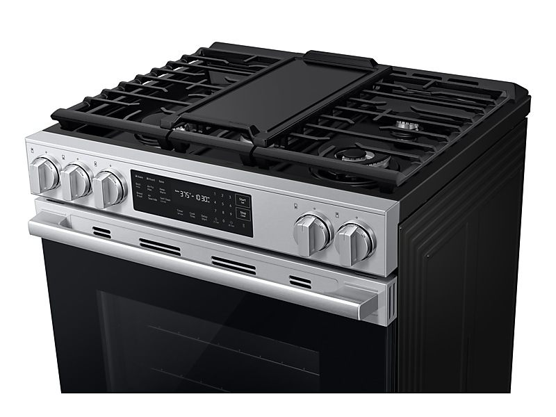 30" Samsung 6.0 Cu. Ft. Electric Slide-In True Convection Range - NSG80H60SRAA