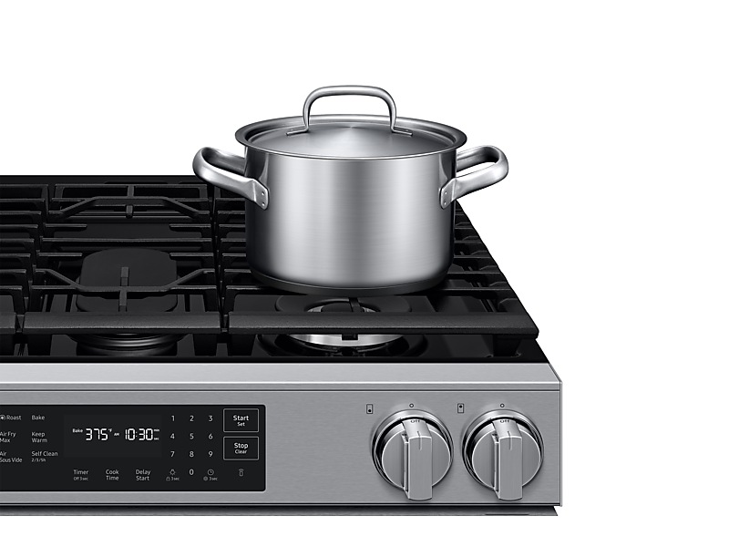 30" Samsung 6.0 Cu. Ft. Electric Slide-In True Convection Range - NSG80H60SRAA