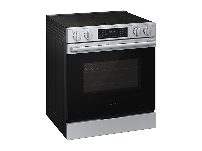30" Samsung 6.3 Cu. Ft. Electric Slide-In Range Fan Convection with Air Fry Max - NSE70H63SRAC