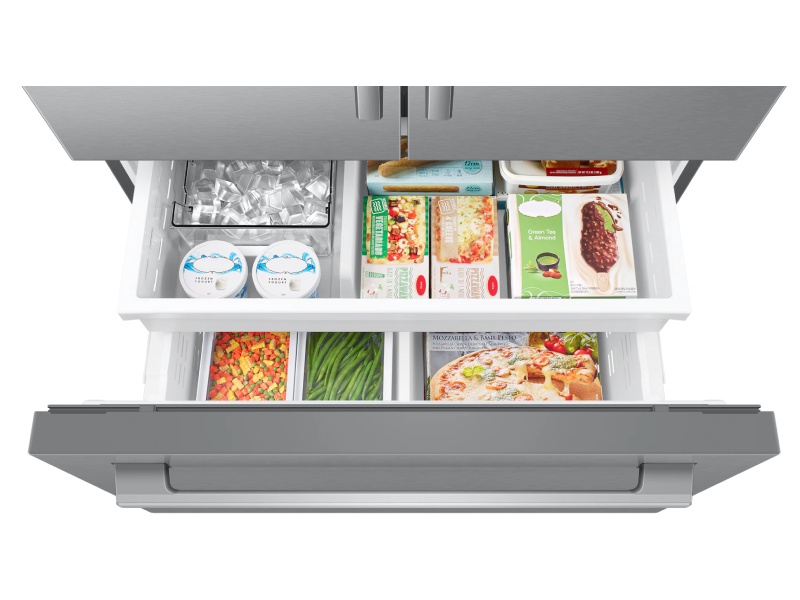 Samsung 29 Cu. Ft. Bespoke AI 3-Door French Door with Dual Auto Ice Maker - RF70H30HERAA