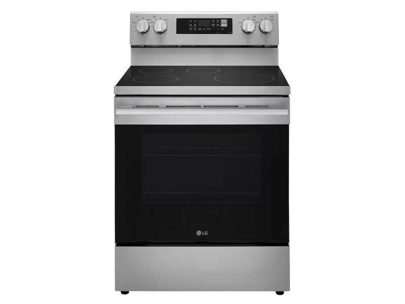30" LG Induction 6.3 Cu. Ft. Range ProBake Convection Air Fry SelfClean EasyClean & Smart Stainless Freestanding - LRIN6323YE
