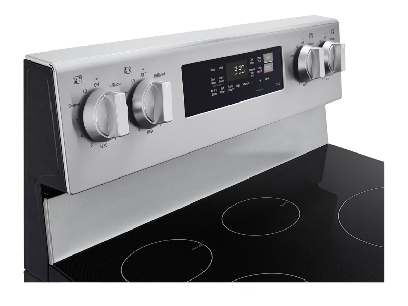 30" LG Induction 6.3 Cu. Ft. Range ProBake Convection Air Fry SelfClean EasyClean & Smart Stainless Freestanding - LRIN6323YE