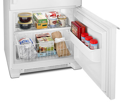 30" Amana 18.5 Cu. Ft. Bottom-Freezer Refrigerator with ENERGY STAR Qualification - ABB1921BRW