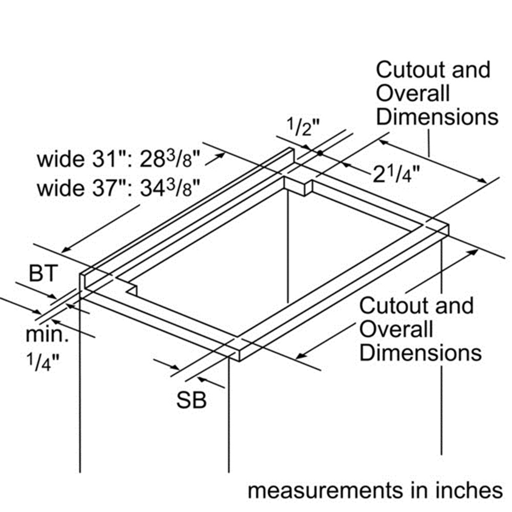 Bosch DHD3014UC 30" Downdraft Downdraft Ventilation Stainless Stee