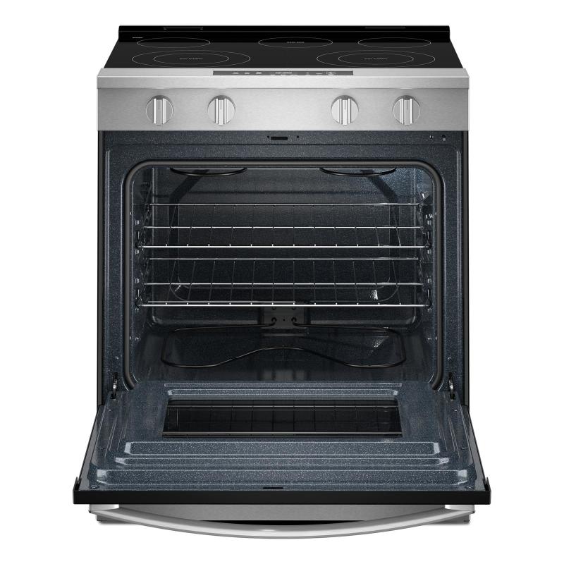 30" Whirlpool Electric Smart Range with No Preheat Mode and Steam Clean - YWSES3330TS
