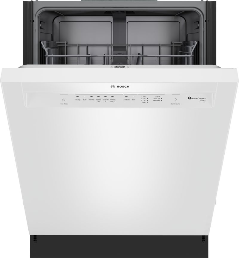 24" Bosch 100 Series Dishwasher in White - SHE2ADF2N