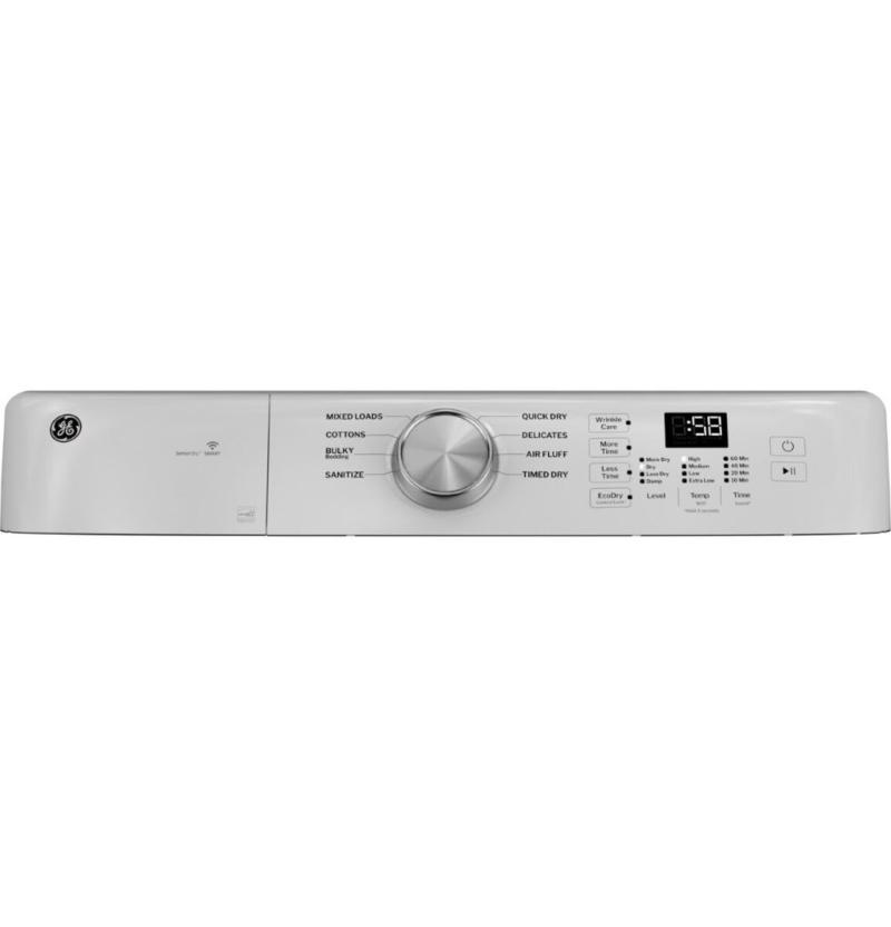 28" GE 7.8 cu. ft. Capacity Front Load Electric Dryer  with Sanitize Cycle White - GFD35ESMYWW