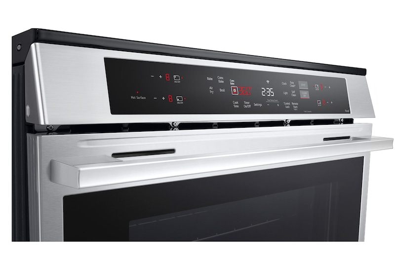 30" LG Slide-in 6.3 Cu Ft. Induction Range with True Convection Air Fry SelfClean EasyClean and Smart Stainless - LSIL6332XE