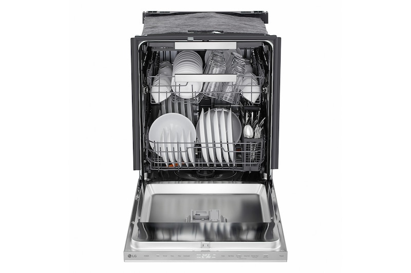 24" LG Floor Status Indicator Top Control FlushFit Dishwasher - LDNPQ555S
