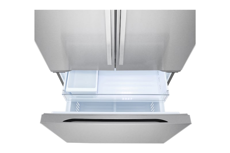 36" LG 25 Cu. Ft. Zero Clearance Counter-Depth MAX French 3-Door Refrigerator with Internal Water Dispenser Ice Maker - LF25BZH42S