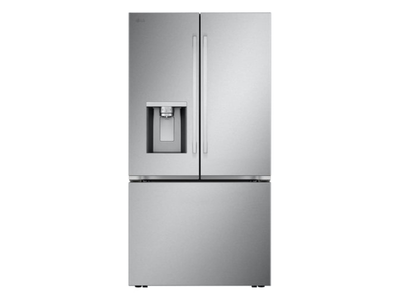 36" LG 31 Cu. Ft. Standard-Depth MAX French 3-Door Refrigerator with Ice and Water Dispenser Dual Ice Maker - LF31WSH63S